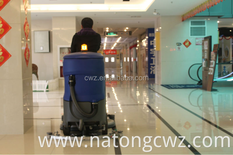 CWZ X7 type CE approved automatic floor scrubber for floor cleaning